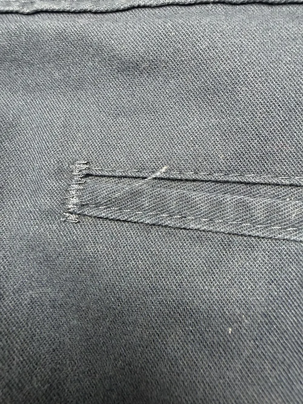 Dickies Cargo Pants Mens 40x30 Blue Denim Straight Relaxed Fit Workwear Utility